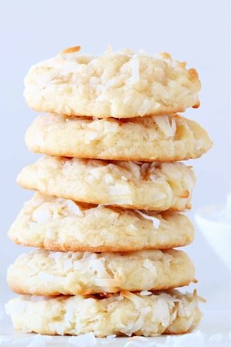 Coconut Cookies - Crispy Round Low-Fat Treats | Long Shelf Life, Easy to Digest, Rich in Taste, Quality Tested