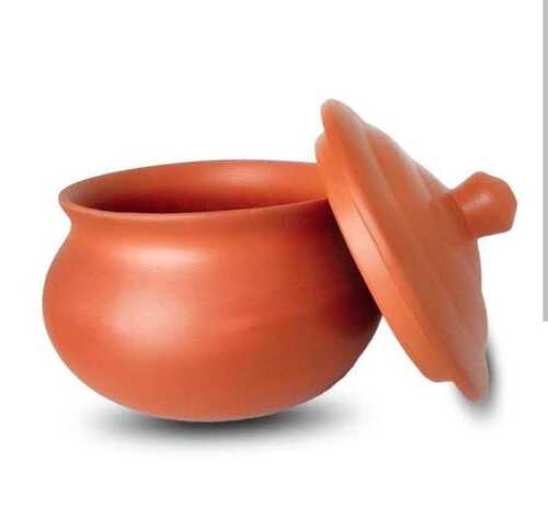 Light Weighted Round Shape Reusable Leak and Creak Resistant Solid Clay Cooking Pot