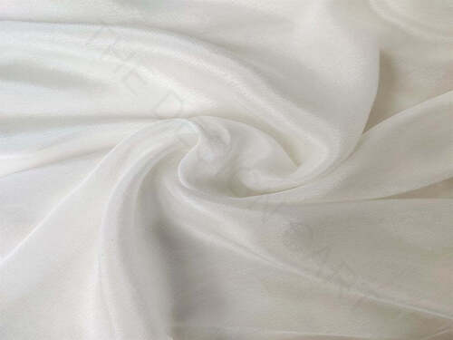 Plain White Chiffon Fabric