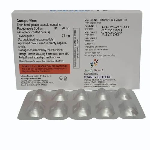 Rabeprazole Levosulpiride 20mg Capsules