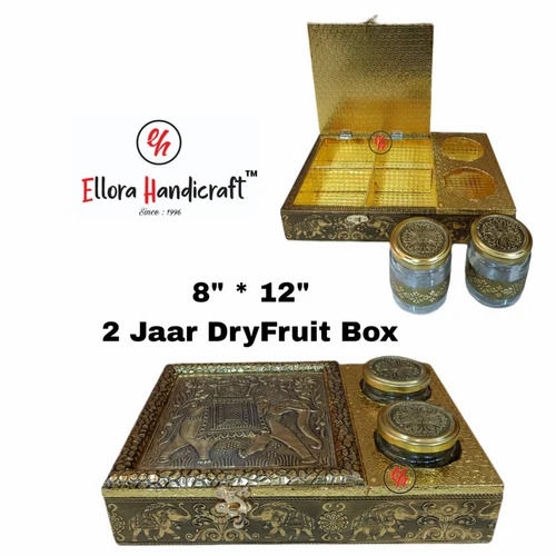 Designer 2 Jar Dry Fruit Gift Box