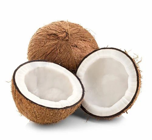 Brown Semi Husked Coconut