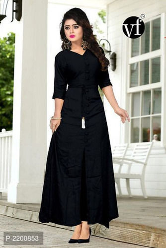 PLAIN BLACK KURTI