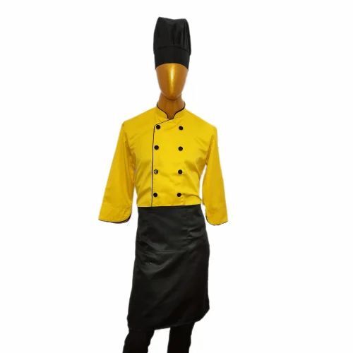 Black And Yellow Chef Coat