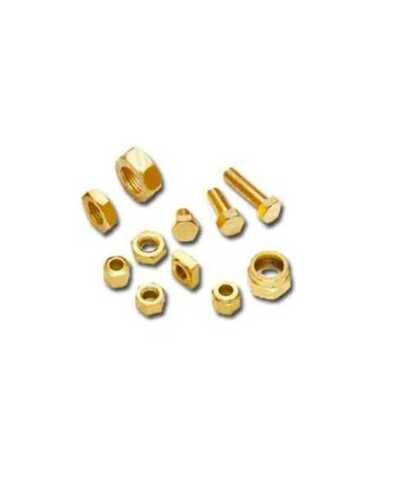 Brass Nut Bolts - Corrosion-Resistant Multiple Sizes Round Head Durable Plating | Precision-Engineered Threads Secure Fastening Solution Versatile for Various Applications