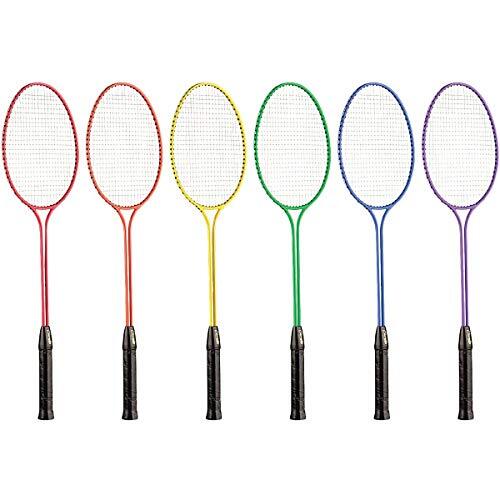 Champion Sports Tempered Steel Twin Shaft Badminton Rackets Set