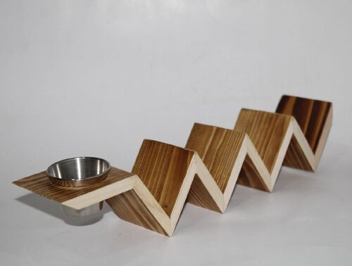 Handcrafted Wooden Taco Tray - Termite-Resistant Wood, Easy to Clean | Ceremony or Party Decoration, Quality Tested for Reliability