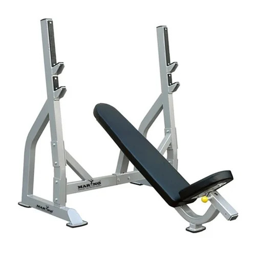 Exercise Bench - Ms Mild Steel, Adjustable Black Leather Seat | Commercial Grade, Tone Up Muscle, Manual Operation