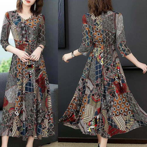 Vintage V-Neck Floral