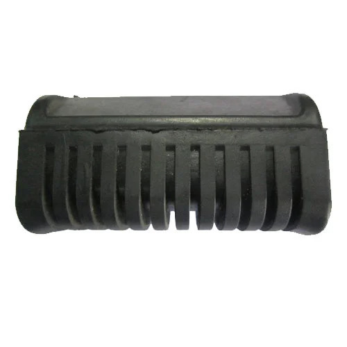 Rubber Foot Rest - Rubber, Round, Black | Polished Finish, Durable Design for Two Wheeler Use, Very Good Quality, Fine Finished