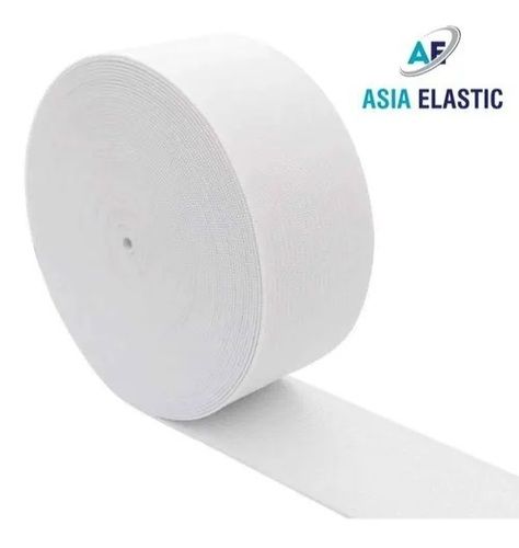 C 30 Plain White Garment Elastic Tape