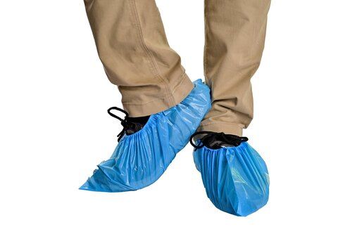 Reusable And Water Proof Disposable Blue Color Shoe Cover