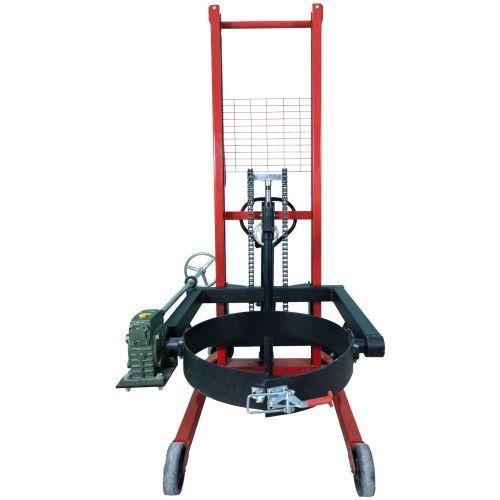 Inaithiram DLT350PU15LH Heavy Duty Hydraulic Drum Lifter with Tilter 350kg Capacity 1.5m Lift Height