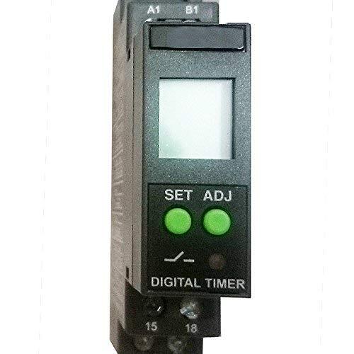 Black Plastic Digital-Timer for Misting Systems 0-1-Seconds-to-999-Hours