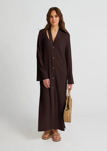 Women's Full Sleeves Dress - Unique Oyster Crush Texture, Comfortable All-Season Wear, Breathable and Washable, Versatile Fashion for Various Occasions