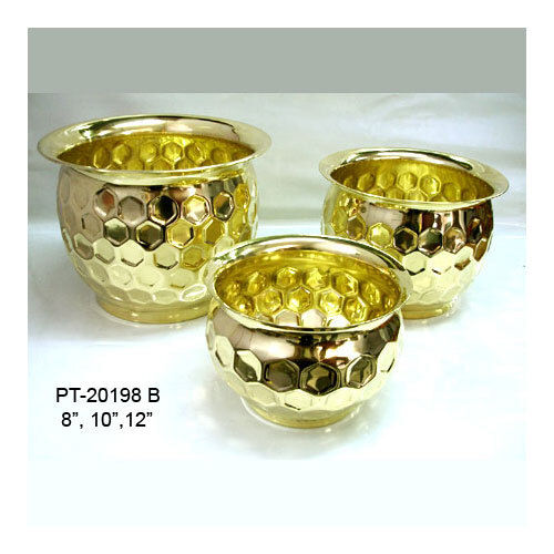 Brass Garden Planters