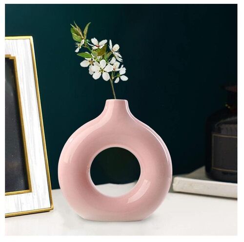Ceramic Donut Flower Vase 