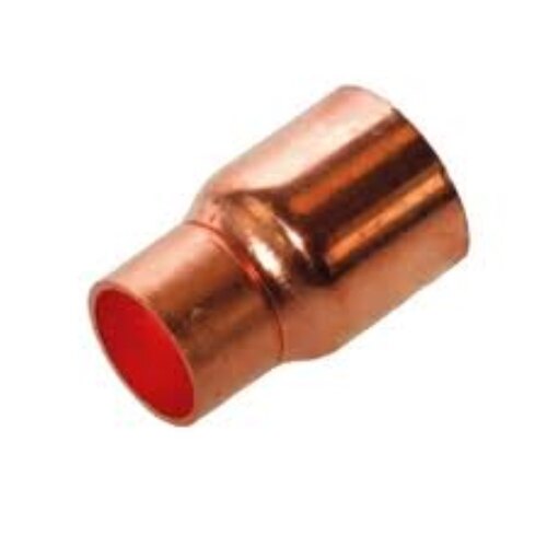 Copper Reducing Coupling - Polished Copper, Round Shape, Golden Color | Crack Proof, Fine Finished, Perfect Shape, Rust Proof, Optimum Quality