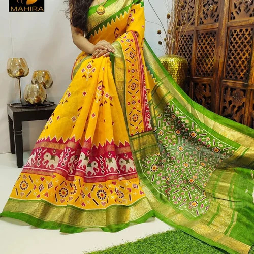 cotton printed saree