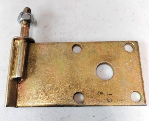 E Rikshaw Kamani Plate - Mild Steel, 4x3 Inches, Golden Color, 5mm Thickness, Polished Finish