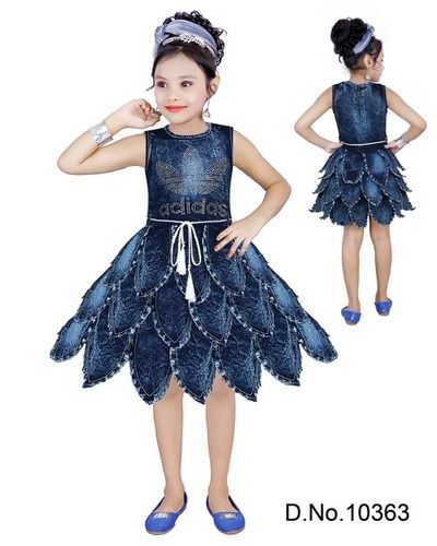 Girls Denim Frocks