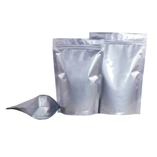Plastic Silver Zipper Pouches
