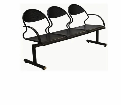 stainless steel three seater chair