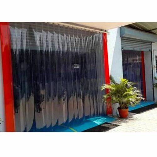 Out Door PVC Strip Curtain - Transparent PVC, Various Sizes, Plain Dyed | Tested on Quality Parameters, Versatile Use for Home, Hotel, Office