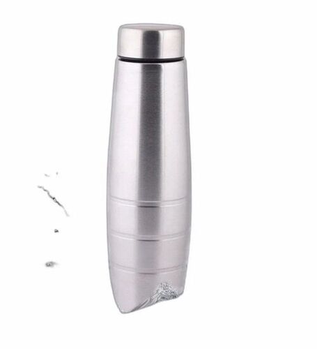 Stainless Steel Water Bottle - Various Sizes, Silver Color | Lightweight, Leak Resistant, Crack Resistant Design