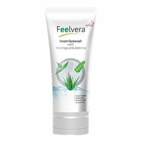 Neem Face Wash - Gel Form, White Color, Herbal Ingredients | Smudge Proof, Recommended for All Skin Types, Safe for Female Use