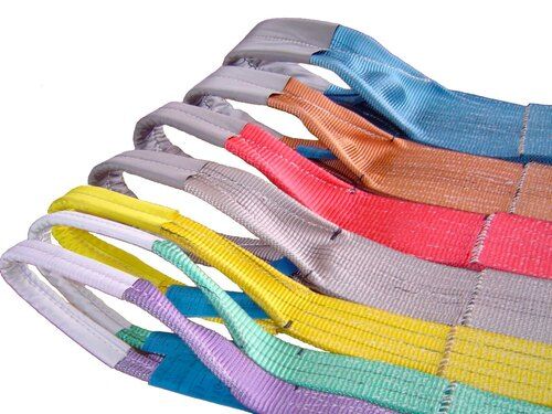 Multi Color Plain Pattern Polyester Material Sling Webbing