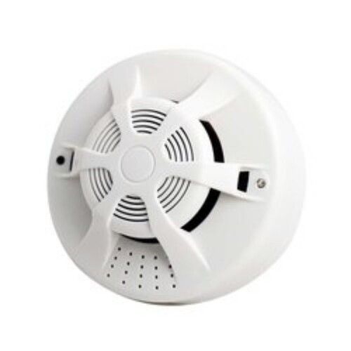 White Plastic Electric Smoke Detector For Office Buildings