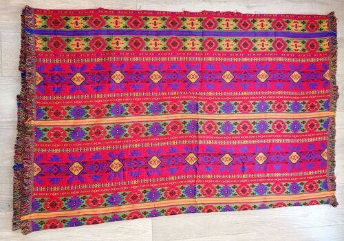Acrylic Red Kullu Abaya Fabrics