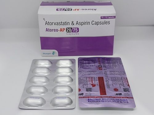 Atorvastatin 20mg Aspirin 75mg Capsules