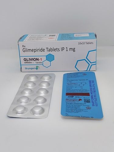 Glimepiride Tablets 1MG 10x10 Tablets Pack