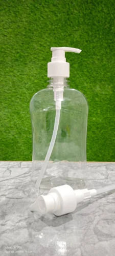 Plastic Shampoo Bottle With Dispenser Cap