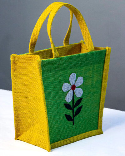 Eco Friendly Printed Jute Lunch Bag