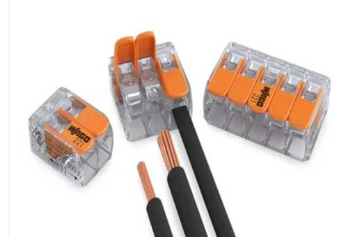 Orange Wago Power Connectors