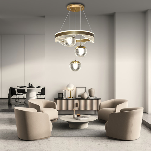 Esteem LED Smart Voice Assist Chandelier SW-12354