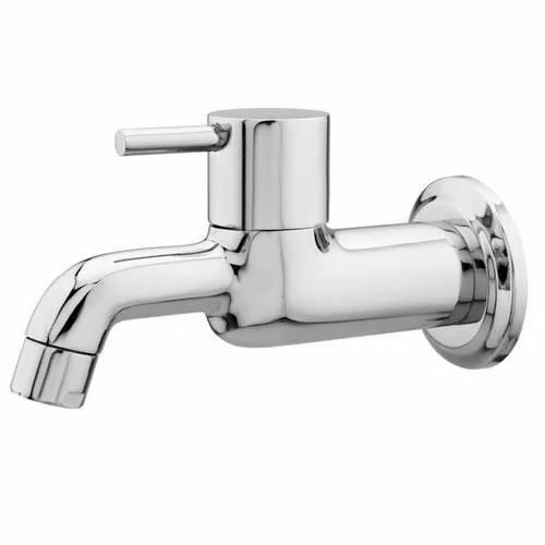 Full Brass Water Tap Toti - Premium Grade, Stainless Steel Material, Silver Finish | Optimum Quality for Bathroom Fittings