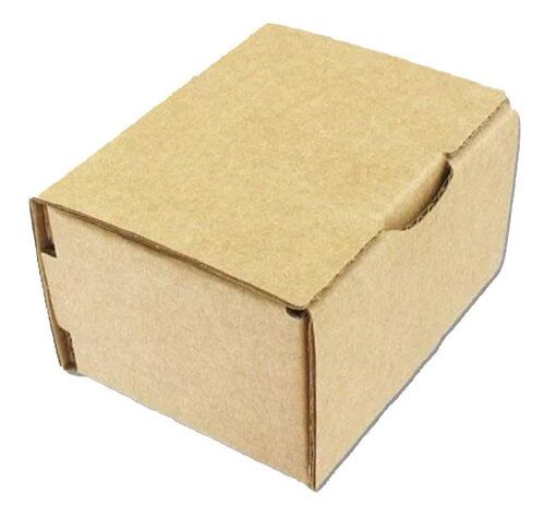 Brown Color Plain Pattern Rectangle Shape Micro Corrugated  Boxes