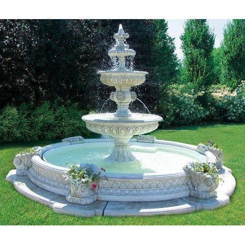 Outdoor Marble Fountain - Stone Material, Various Sizes and Colors | Prolonged Service Life, Enhanced Aesthetic Appeal, Minimal Maintenance Required, Quality Tested