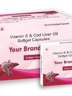 Vitamin E And Cod Liver Oil Softgel Capsules