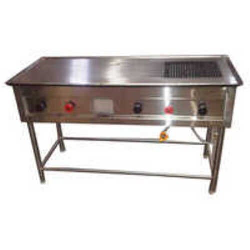 Commercial Stainless Steel Chapati Plate with Puffer