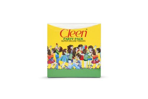 Cleen Party Pack Tissue Paper Napkin 1 Ply 30 Cm X 30 Cm 100 Pieces