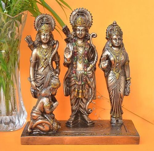 Handicraft Poly Resin Ram Darbar Statue for Home Temple Decoration