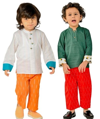 Tiny Bunnies Baby Boys Clothes Cotton Shirt Pant Set 1 to 4 Years Children Ethnic Festival Outfits 