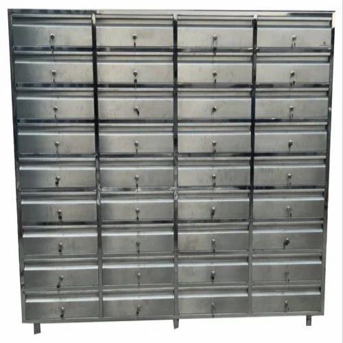 Polished Finished Stainless Steel Drawer Cabinet