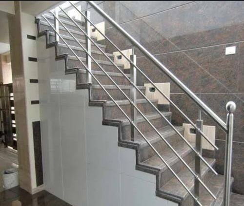 Use Customizable Polished Stainless Steel Modern Staircase Railing for