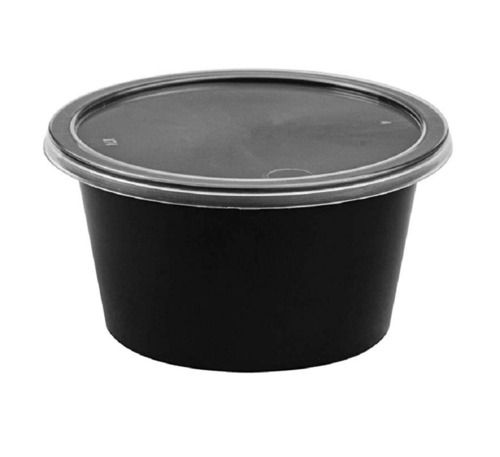 Black Plastic Food Container
